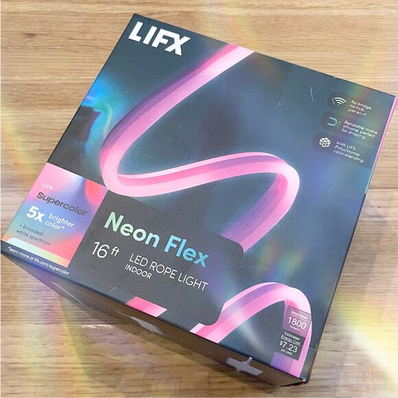 Lifx 16 ft. Smart Multi-Color RGBW Wi-Fi Plug-In Neon Flex Light LED *BNIB*